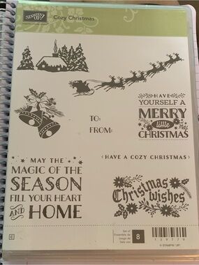 Stampin' Up! Cozy Christmas Clear Stamp Set - Rare